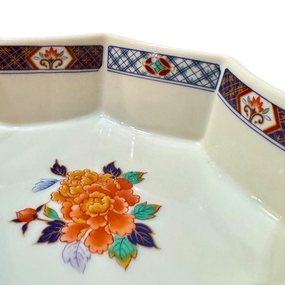 Vintage Gumps Kikun Ceramic Octagonal Bon Bon Coupe - Picture 9 of 12